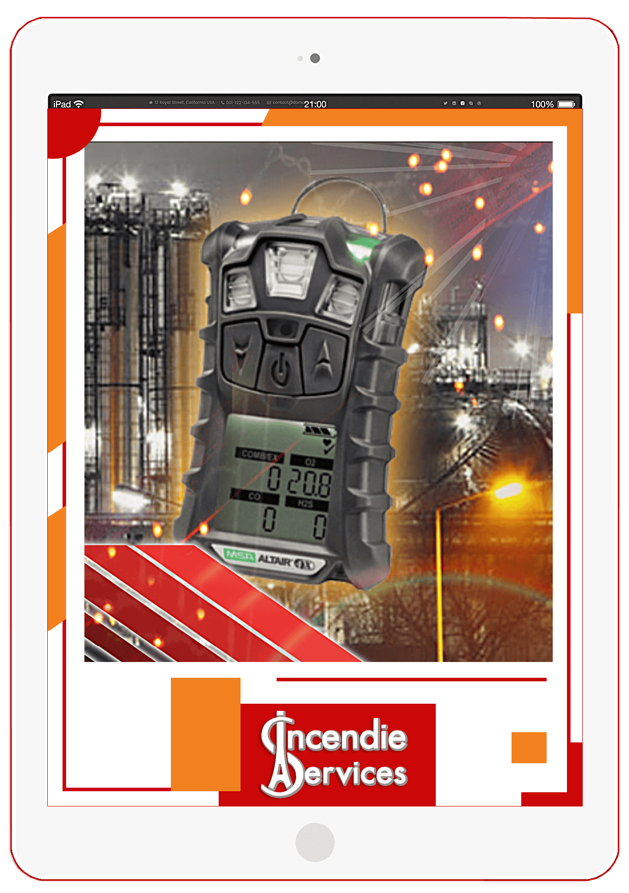 ISP Incendie Service Paris Détecteur de Gaz