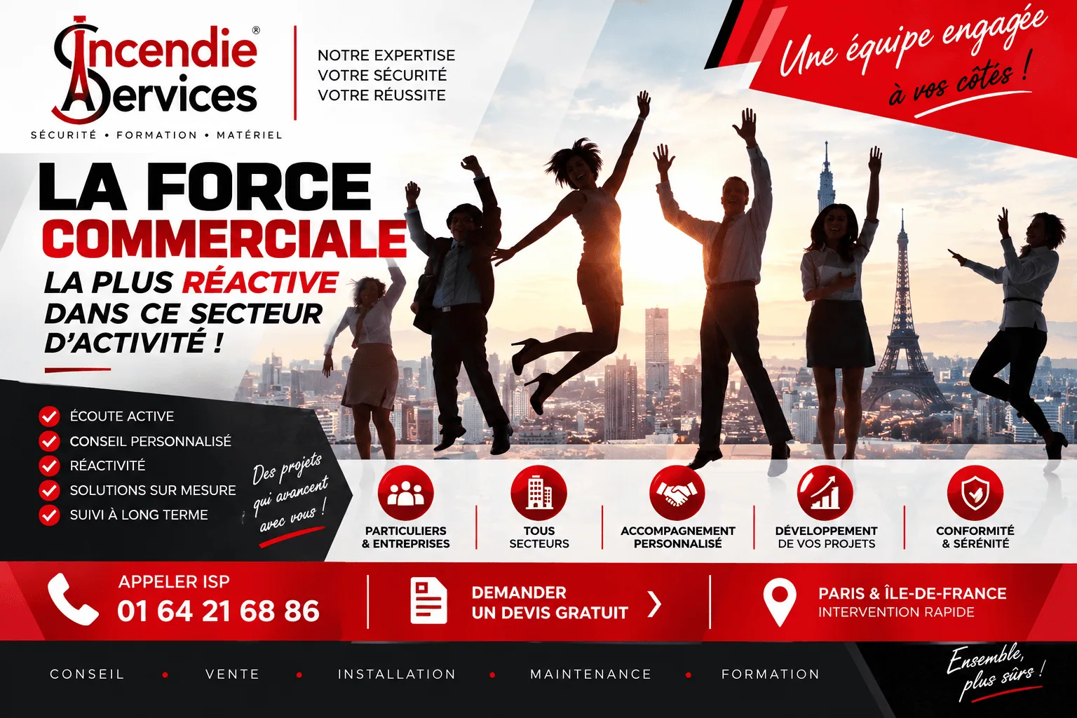 Notre équipe commerciale - INCENDIE SERVICES PARIS