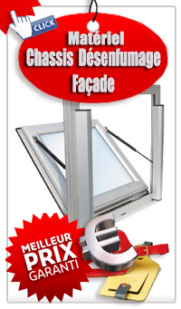 Châssis de façade désenfumage