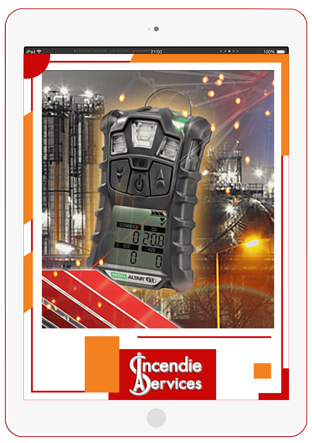 ISP Incendie Service Paris Détecteur de Gaz